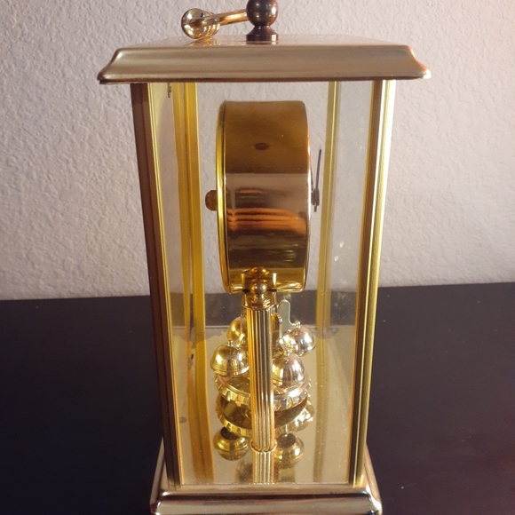 VTG Elgin Quartz Gold Plated 5"x8" Mantle Clock - Picture 3 of 6